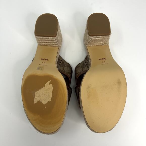 Coach Sloan Espadrille Khaki/Saddle - Picture 6 of 10